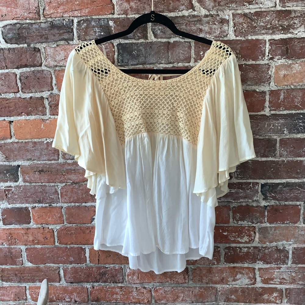 Ganesh Orange Ombré Blouse